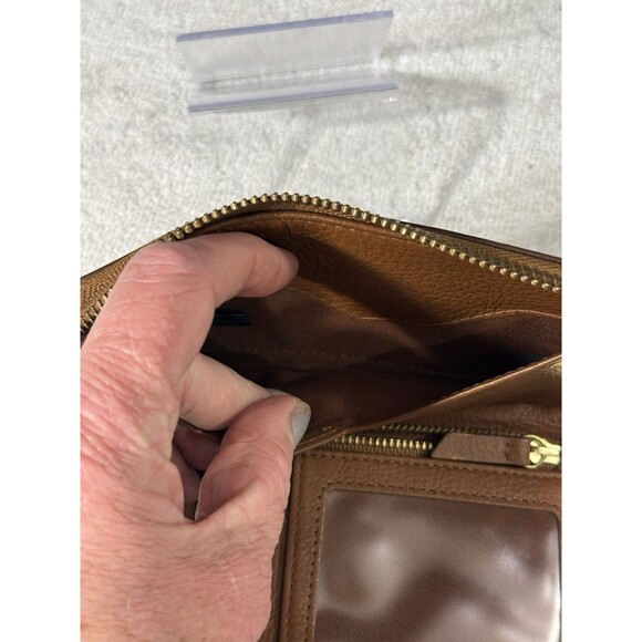 Fossil Caroline RFID Slim Bifold Brown Leather Wallet Sz 6X4x1 - Picture 3 of 11